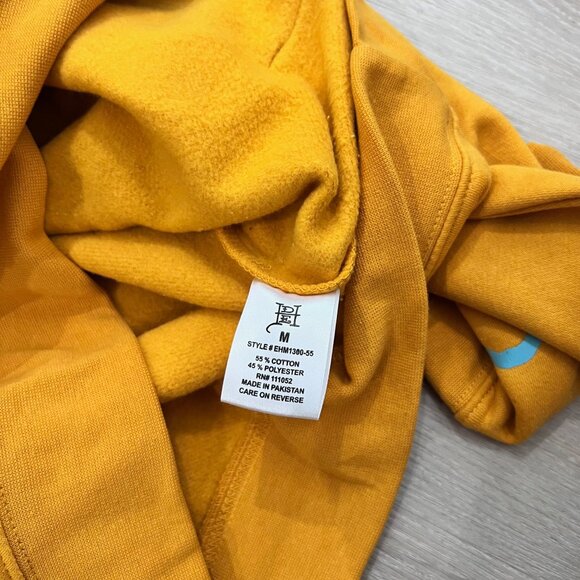 Don Ed Hardy Black Panther Logo Mustard Yellow Hoodie - Picture 7 of 7